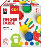 MARABU Kids Fingermalfarben 030300080 4 Farben, Ausverkauft