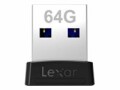 Lexar JumpDrive s47 - USB flash drive - 64 GB - USB 3.1 - black