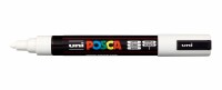 UNI-BALL  Posca Marker 1,8-2,5mm PC-5M WHITE weiss, Rundspitze, Kein