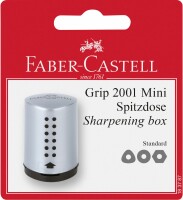 FABER-CASTELL Grip 2001 Mini Spitzdose 183787 silber, Kein