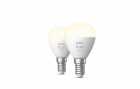 Philips Hue Leuchtmittel White, 5.7 W, E14, Luster, 2 Stück