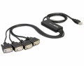 DeLock Schnittstellenkabel USB - 4x Seriell, Datenanschluss