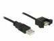 Image 0 DeLock USB2.0 Einbaukabel, A -A, 25cm, SW
