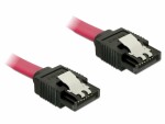 DeLock SATA3-Kabel 50cm rot, mit Metal-Clip