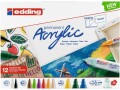 edding Acrylmarker Starter Set 12-teilig, Oberfläche: Holz