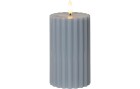 Star Trading LED-Kerze Pillar Flamme Stripe, Ø 7.5 x 15