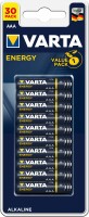 VARTA     VARTA Batterie 4103229630 Energy, AAA/LR03, 30 Stück, Kein
