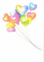 ABC Glückwunschkarte Ballons 1120001500 B6, Kein