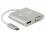 DeLock 2-Port Signalsplitter USB-C - 1xHDMI & 1xVGA, Anzahl