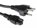 FURBER.power Netzkabel C5-T12 1.0 m Schwarz, Anzahl Leiter: 3