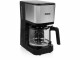 Princess Filterkaffeemaschine Compact 12 Schwarz/Silber