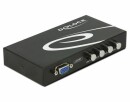 DeLock VGA-Switchbox 4 Port ohne Audio, Anzahl Eingänge: 4