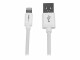 StarTech.com - 2m White Apple 8-pin Lightning to USB Cable for iPhone iPad