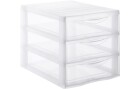 Sundis Schubladenbox A4 Oragamix Transparent, Breite: 26 cm