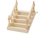 HobbyFun Mini-Utensilien Treppe mit Handlauf, Detailfarbe: Nature