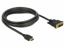 DeLock Kabel HDMI ? DVI, 2 m, bidirektional, Kabeltyp