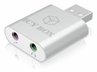 RaidSonic ICY BOX Soundkarte Adapter IB-AC527 USB 2.0, Audiokanäle