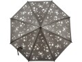 Esschert Design Regenschirm Reflektor Sterne schwarz, Detailfarbe: Weiss