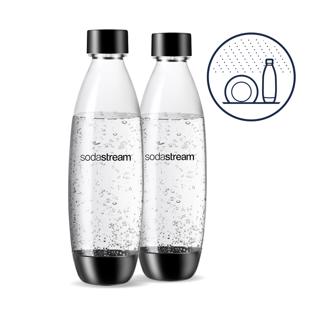 Sodastream : Bouteilles > Bouteilles en plastique d'1L > 2x 1L Bouteille  Fuse Blanc