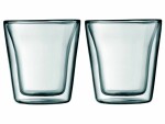 Bodum Thermobecher Canteen 100 ml, 2 Stück, Transparent