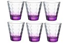 Leonardo Trinkglas Optic 215 ml, 6 Stück, Violett, Glas