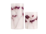 Pauleen LED-Kerzen Set Shiny Bloom, Ø 7.6 cm, Violett/Weiss