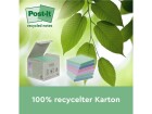 Post-it Notizzettel Super Sticky Recycling 70 Blatt, Mehrfarbig