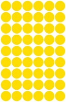 AVERY ZWECKFORM Markierungspunkte gelb 3144 12mm 270 Stück, Kein
