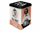 Nostalgic Art Teebeutel-Box Tea First Aprikose/Schwarz/Weiss