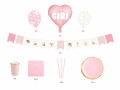 Partydeco Partyset Its a girl 7-teilig, Rosa, Packungsgrösse: 1