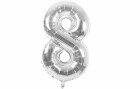 Rico Design Folienballon 8 Silber, Packungsgrösse: 1 Stück, Grösse