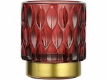 EGLO Leuchten Windlicht Bezamby Gold/Rot, Detailfarbe: Rot, Gold