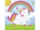 URSUS Moosgummi-Set Glitter Einhorn, Mehrfarbig, Selbstklebend