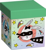 STEWO Geschenkbox 11x11x12 Cube Piper blauDie