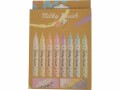 Pentel Pinselstift Milky Brush Mehrfarbig, 8-teilig