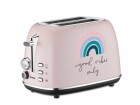 Trisa Toaster Good Vibes Rosa, Detailfarbe: Rosa, Toaster