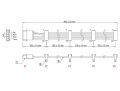 DeLock Stromkabel Molex - 4x SATA 40 cm, Kabeltyp