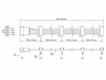 DeLock Stromkabel Molex - 4x SATA 40 cm, Kabeltyp