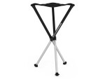 Walkstool Dreibeinhocker Comfort 75 cm Schwarz/Silber, Tiefe: 40 cm