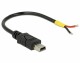 DeLock Stromkabel, USB-MiniB - offen, 10cm