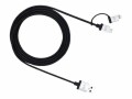 JustMobile Just Mobile AluCable Duo - Lade-/Datenkabel - Micro-USB