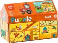 Apli Kids Gebäude-Puzzle Bauernhof 24-teilig, Motiv: Stadt / Land