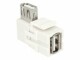 DeLock Keystone, USB2.0, A - A, 90° gew. weiss