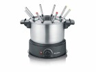 Severin Fondue-Set All-in-One 11 Teile, Schwarz/Silber, Anzahl