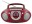 Bild 0 soundmaster Radio/CD-Player SCD5100RO Rot, Radio Tuner: FM