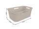 Rotho Wäschekorb Brisen Beige, 41 l, Detailfarbe: Beige