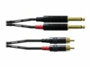 Cordial Audio-Kabel CFU 0.9 PC Cinch - 6,3 mm