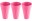 Bild 0 Frats Trinkbecher 300 ml, 3 Stück, Pink, Glas Typ