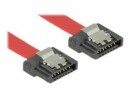 DeLock SATA3-Kabel rot, Clip, flexibel, 20 cm, Datenanschluss