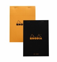 RHODIA Notizblock A5 166009C liniert schwarz, Kein